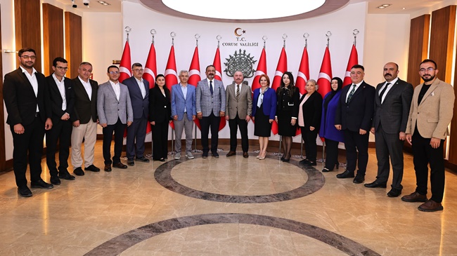 ÇORUM KENT KONSEYİ’NDEN VALİ ÇALGAN’A ZİYARET